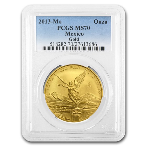 2013 Mexico 1 oz Gold Libertad MS-70 PCGS 2013 Mexico 1 oz Gold Libertad MS-70 PCGS